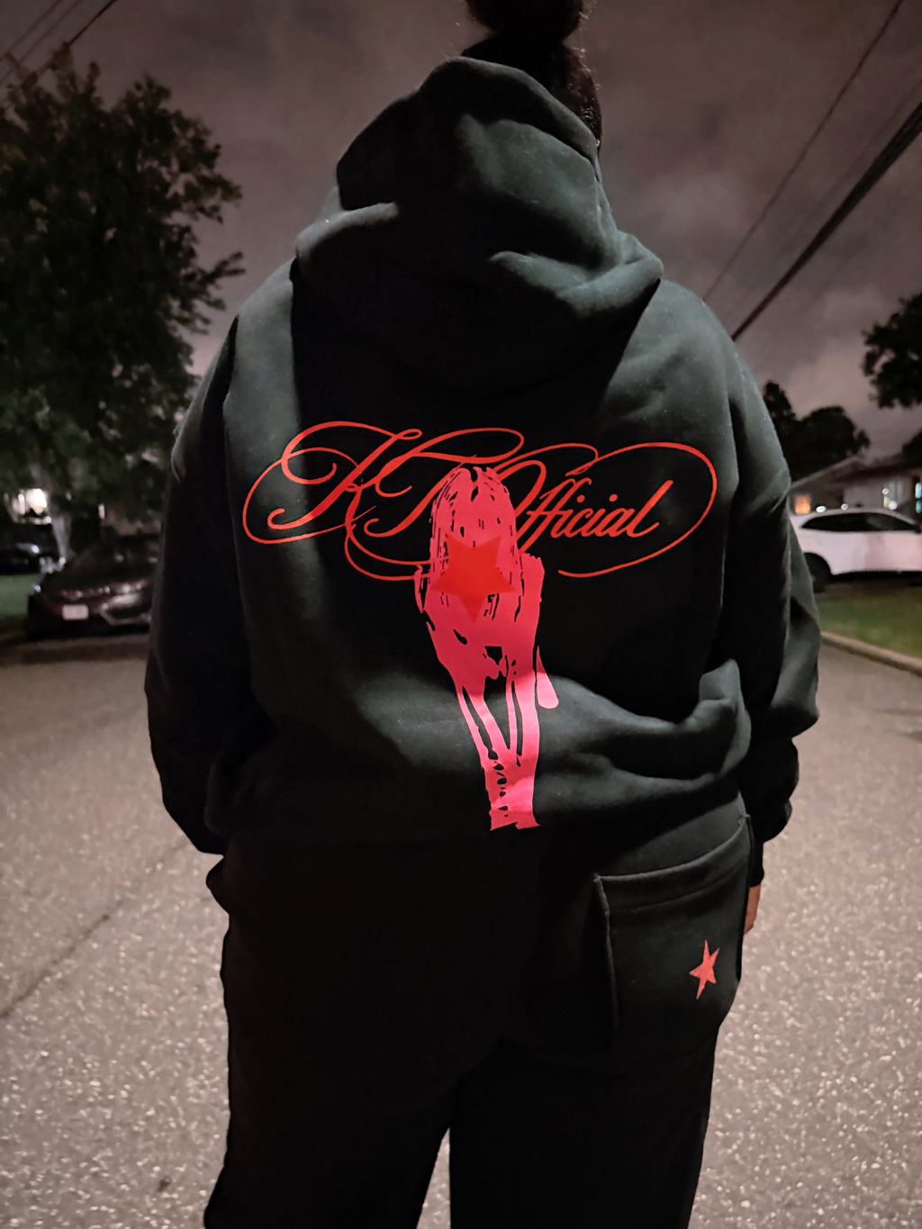 KTOfficial “Starboy” Hoodie & Sweatpants Set – Black