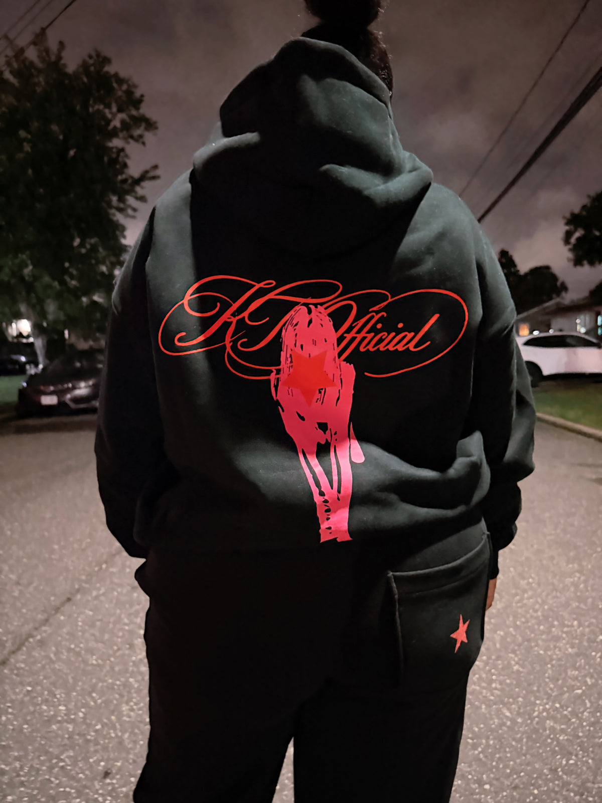 KTOfficial “Starboy” Hoodie & Sweatpants Set – Black