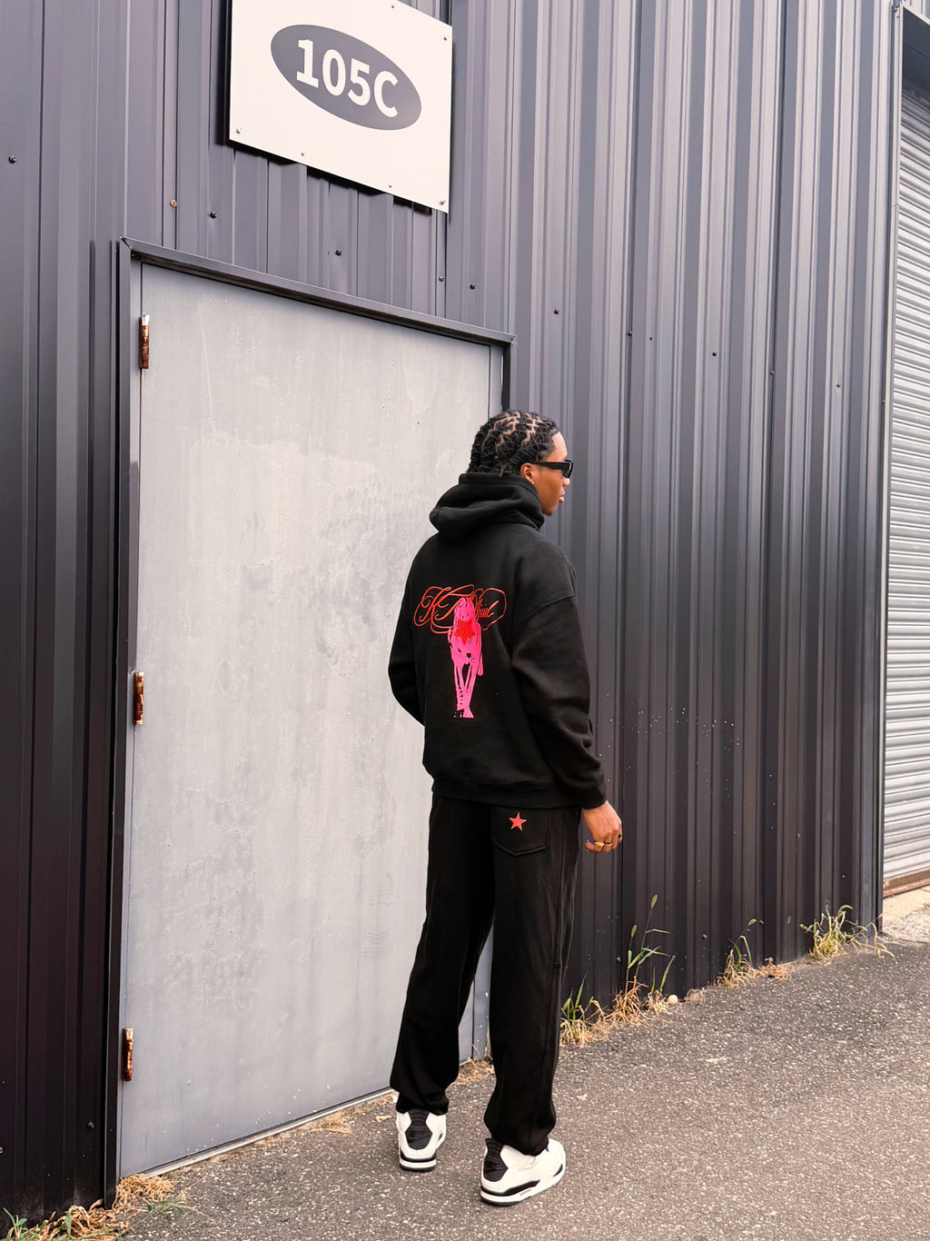 KTOfficial “Starboy” Hoodie & Sweatpants Set – Black