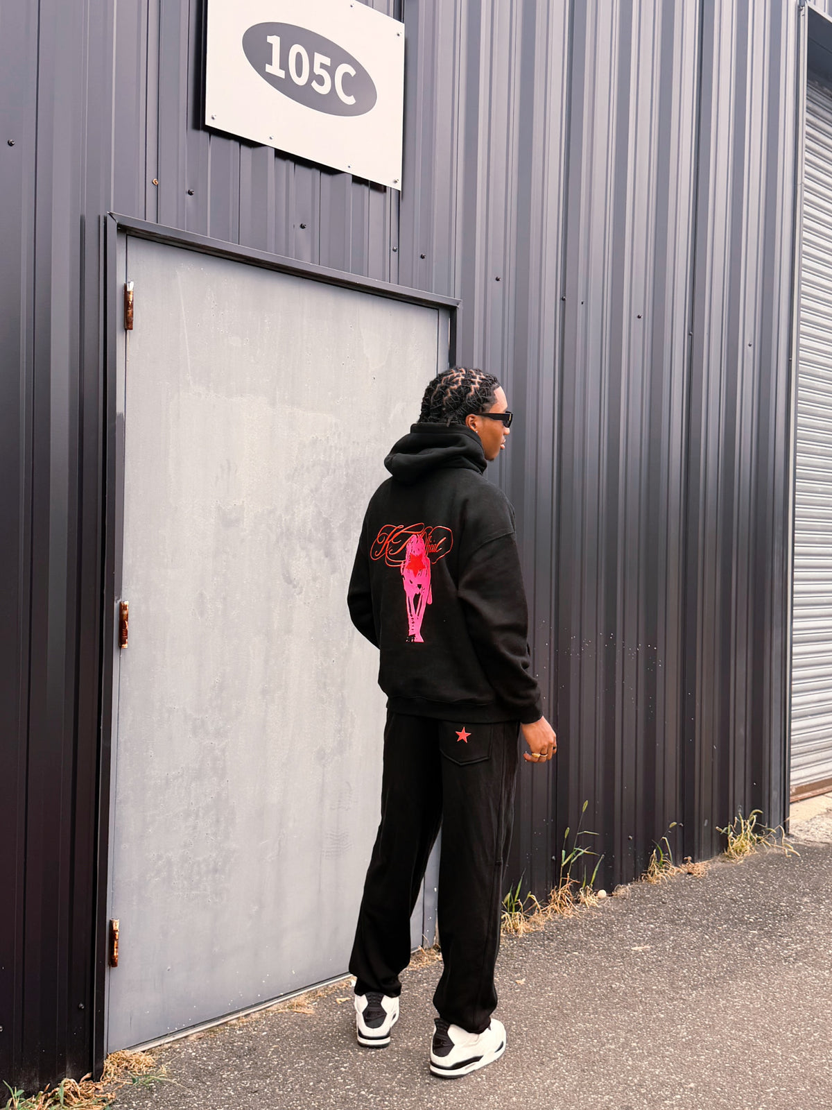 KTOfficial “Starboy” Hoodie & Sweatpants Set – Black